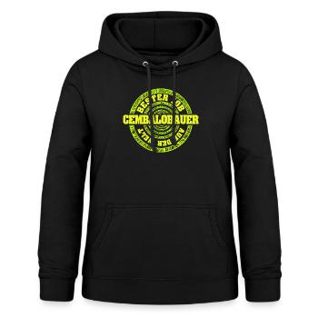 Gift for harpsichord maker - Women's Hoodie - black - Front - AI Model Female 172 light (172cm)