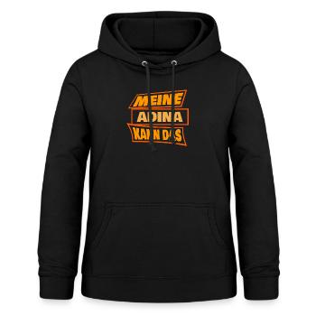 Adina als Adina - Frauen Hoodie - Schwarz - Vorne - AI Model Female 172 light (172cm)