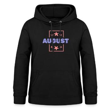 August August - Frauen Hoodie - Schwarz - Vorne - AI Model Female 172 light (172cm)