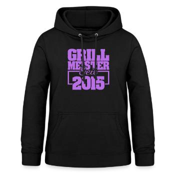 2015 - Frauen Hoodie - Schwarz - Vorne - AI Model Female 172 light (172cm)