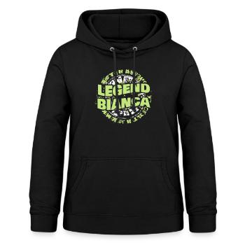 Frau Bianca - Frauen Hoodie - Schwarz - Vorne - AI Model Female 172 light (172cm)