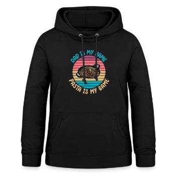 Cadeaux pour les amateurs de pâtes - Sweat à capuche Femme - noir - Devant - AI Model Female 172 light (172cm)