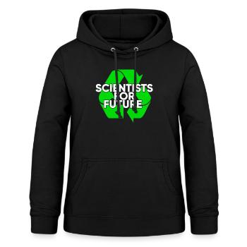 scientifique - Sweat à capuche Femme - noir - Devant - AI Model Female 172 light (172cm)
