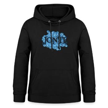 First name Jonte - Women's Hoodie - black - Front - AI Model Female 172 light (172cm)