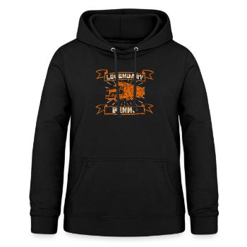 Trucker Benno - Frauen Hoodie - Schwarz - Vorne - AI Model Female 172 light (172cm)