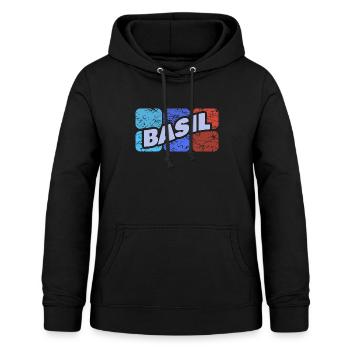 Geschenk für Basil - Frauen Hoodie - Schwarz - Vorne - AI Model Female 172 light (172cm)