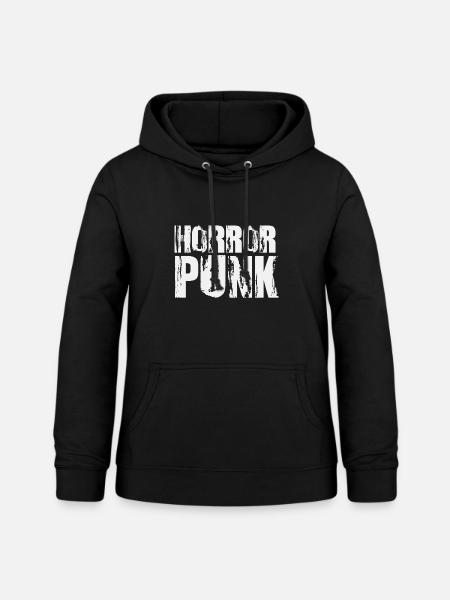 Horror Punk Stressed Text - Frauen Hoodie - Schwarz