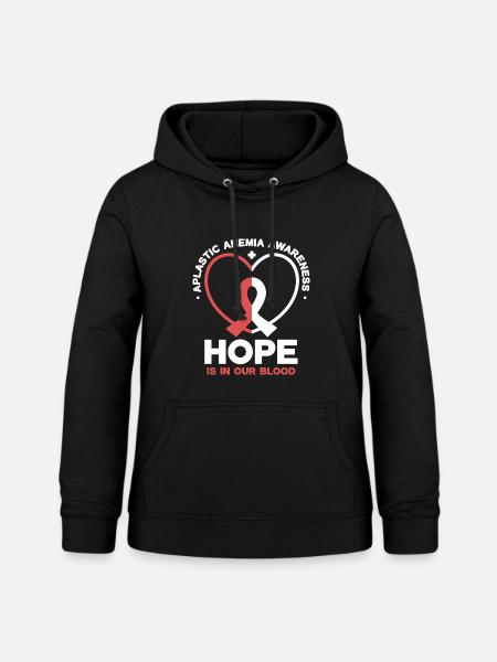 Aplastische Anämie - Hoffnung im Blut - Frauen Hoodie - Schwarz