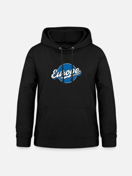 Europe - Frauen Hoodie - Schwarz