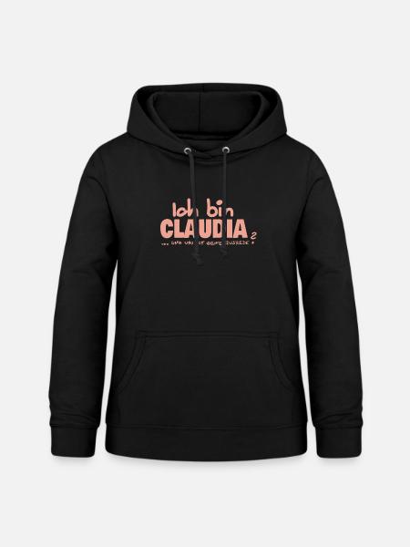 Claudia - Frauen Hoodie - Schwarz
