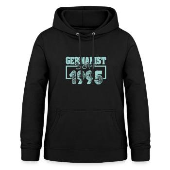 Emploi 1995 - Sweat à capuche Femme - noir - Devant - AI Model Female 172 light (172cm)