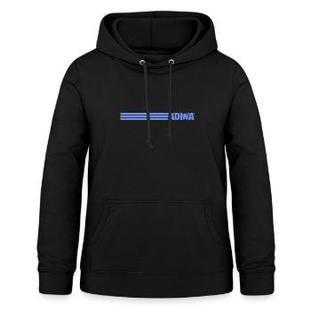 Vorname Adina - Frauen Hoodie - Schwarz - Vorne - AI Model Female 172 light (172cm)