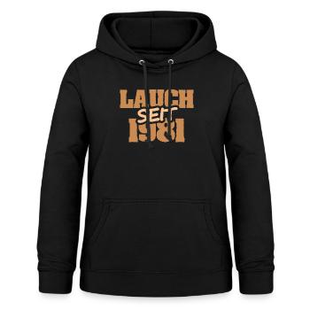 1981 - Frauen Hoodie - Schwarz - Vorne - AI Model Female 172 light (172cm)