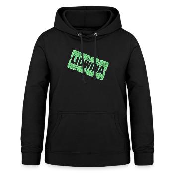 Vorname Lidwina - Frauen Hoodie - Schwarz - Vorne - AI Model Female 172 light (172cm)