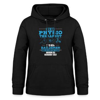 Physiotherapeut/Physiotherapie/Zauberer/Geschenk - Frauen Hoodie - Schwarz - Vorne - AI Model Female 172 light (172cm)