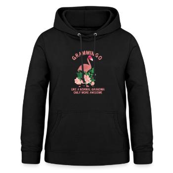 Flamingo Großmutter beste lustige Oma - Frauen Hoodie - Schwarz - Vorne - AI Model Female 172 light (172cm)