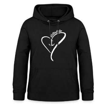 Ostseeliebe Anker des Herzes - Frauen Hoodie - Schwarz - Vorne - AI Model Female 172 light (172cm)