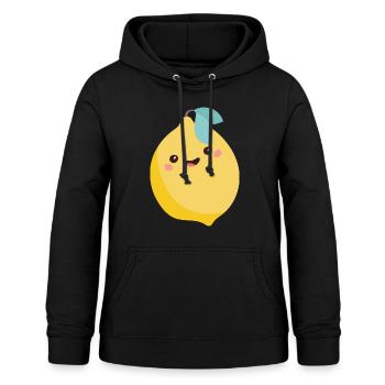 lemon - Women's Hoodie - black - Front - AI Model Female 172 light (172cm)