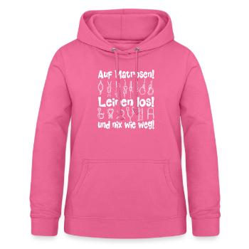 Auf Matrosen! Leinen los! - Frauen Hoodie - Pink - Vorne - AI Model Female 172 light (172cm)