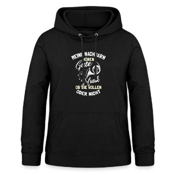 Waldhorn Hornspieler Waldhorn-Spieler - Frauen Hoodie - Schwarz - Vorne - AI Model Female 172 light (172cm)
