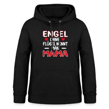 Engel ohne Flügel nennt man Mama - Muttertag - Frauen Hoodie - Schwarz - Vorne - AI Model Female 172 light (172cm)
