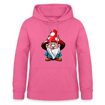 Niedlicher Fliegenpilz Kobold - Frauen Hoodie - Pink - Vorne - AI Model Female 172 light (172cm)