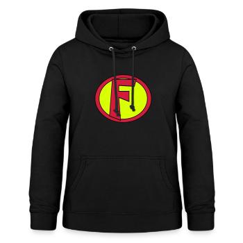 Super, Superheld, Superheldin, Hero, F - Frauen Hoodie - Schwarz - Vorne - AI Model Female 172 light (172cm)
