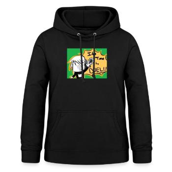 Son heure du duel - Sweat à capuche Femme - noir - Devant - AI Model Female 172 light (172cm)