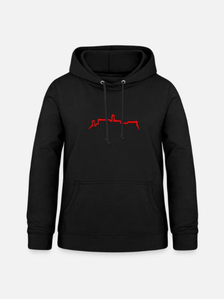 Wartburg Silhouette - Frauen Hoodie - Schwarz