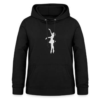 Ballerina - Frauen Hoodie - Schwarz - Vorne - AI Model Female 172 light (172cm)
