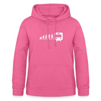 Métro train - Sweat à capuche Femme - rose - Devant - AI Model Female 172 light (172cm)