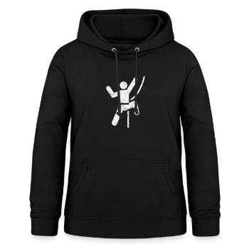 Grimpeur - Sweat à capuche Femme - noir - Devant - AI Model Female 172 light (172cm)