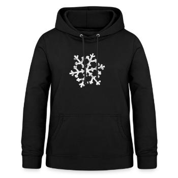 neige - Sweat à capuche Femme - noir - Devant - AI Model Female 172 light (172cm)