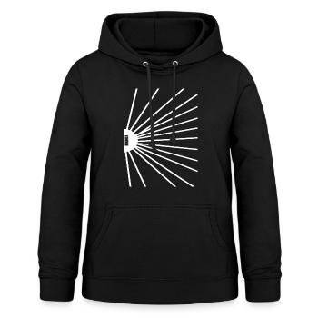 Rayons de la grande roue - Sweat à capuche Femme - noir - Devant - AI Model Female 172 light (172cm)