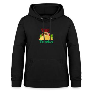 Taco tuesday - Women's Hoodie - black - Front - AI Model Female 172 light (172cm)