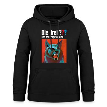 Die Drei ??? und der Karpatenhund - Frauen Hoodie - Schwarz - Vorne - AI Model Female 172 light (172cm)