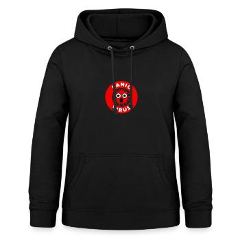 Corona Panic Virus - Frauen Hoodie - Schwarz - Vorne - AI Model Female 172 light (172cm)