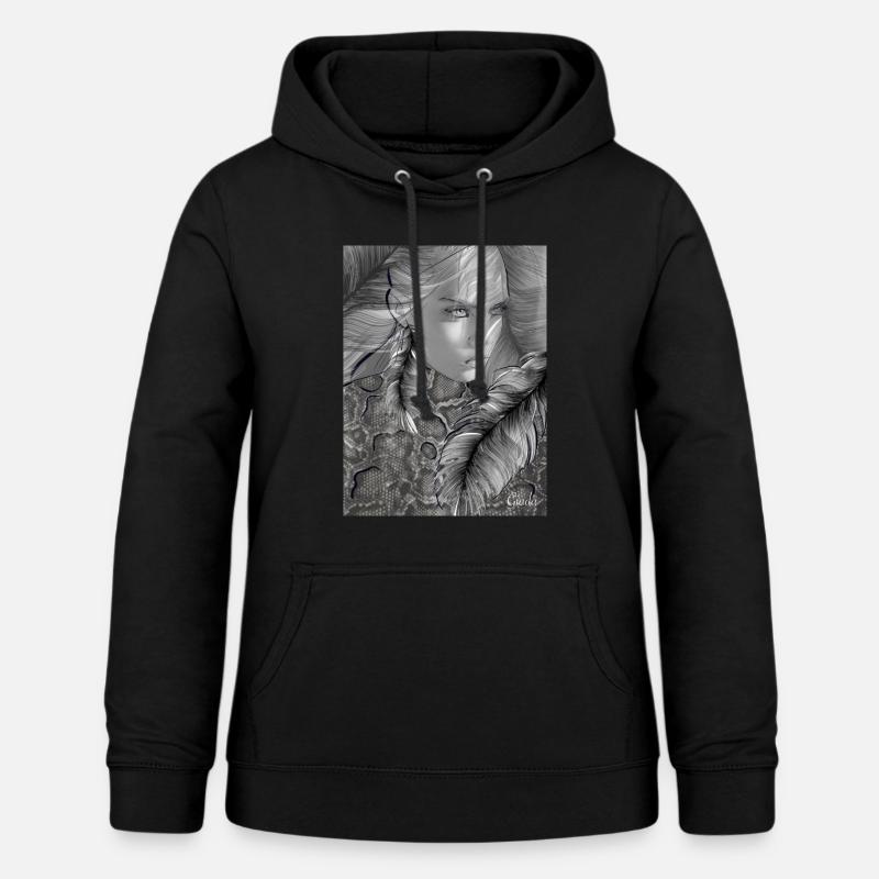 Feather - Women's Hoodie - black