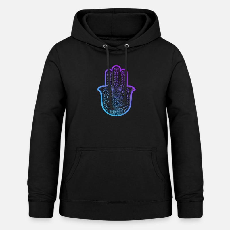 Hamsa Hand midnight - Women's Hoodie - black