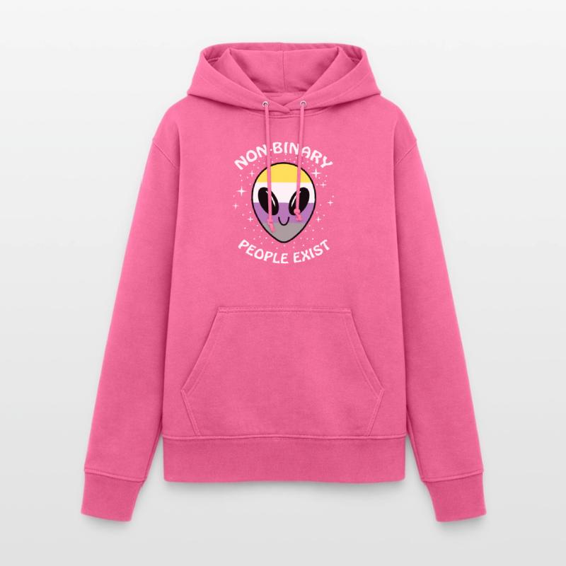 Non-Binary People Exist Nonbinary Pride Frauen Hoodie