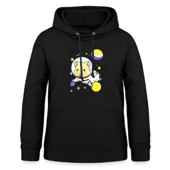 Nonbinary guinea pig Nonbinary Pride - Women's Hoodie - black - Front - AI Model Female 172 light (172cm)