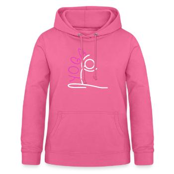 Tenue de yoga - Sweat à capuche Femme - rose - Devant - AI Model Female 172 light (172cm)
