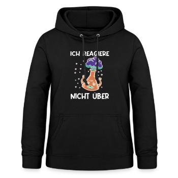 Ich reagiere nicht über mtla labor design - Frauen Hoodie - Schwarz - Vorne - AI Model Female 172 light (172cm)