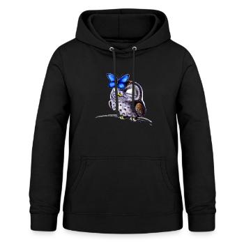 Eulemit schmetterling - Frauen Hoodie - Schwarz - Vorne - AI Model Female 172 light (172cm)