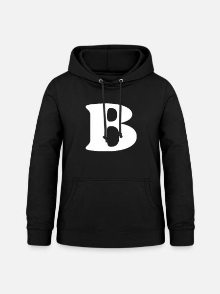 Buchstabe b - Frauen Hoodie - Schwarz