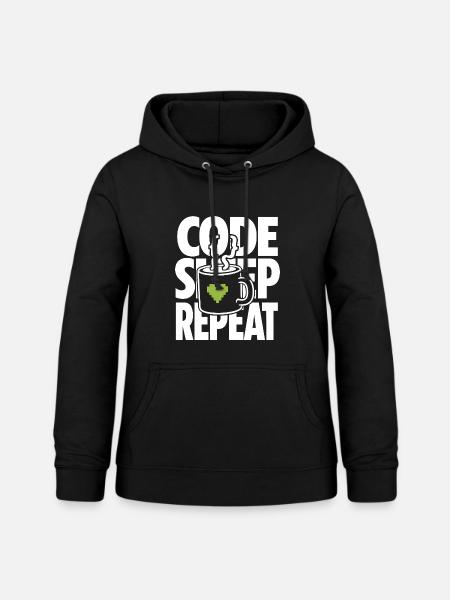 Pixelherz für Gamer und IT Nerds - Frauen Hoodie - Schwarz