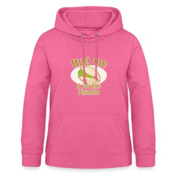 Pistache pistache m'exprimer idée cadeau - Sweat à capuche Femme - rose - Devant - AI Model Female 172 light (172cm)