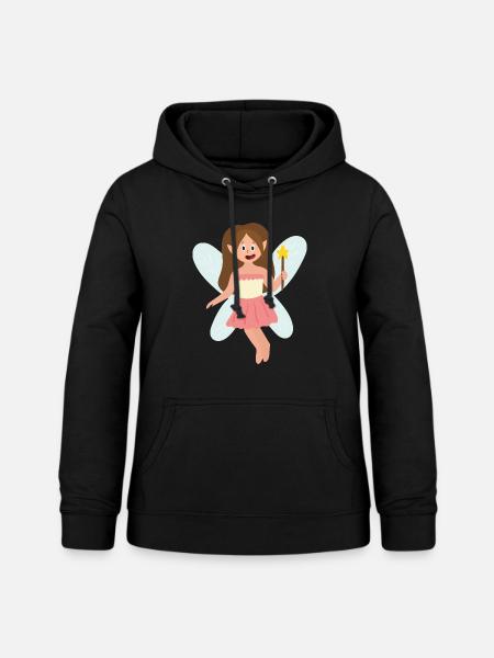 Fee - Frauen Hoodie - Schwarz