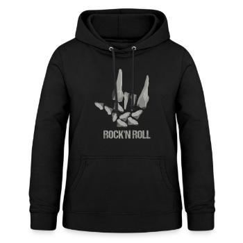 Recherche de roches et conception de roches quartzeuses - Sweat à capuche Femme - noir - Devant - AI Model Female 172 light (172cm)