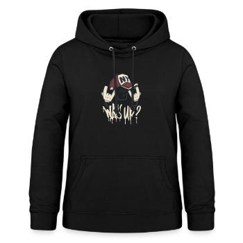 Coole Sprüche - Frauen Hoodie - Schwarz - Vorne - AI Model Female 172 light (172cm)